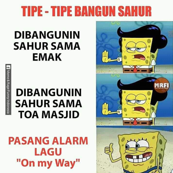 15 Meme lucu kehidupan SpongeBob di bulan Ramadan, bikin ngakak