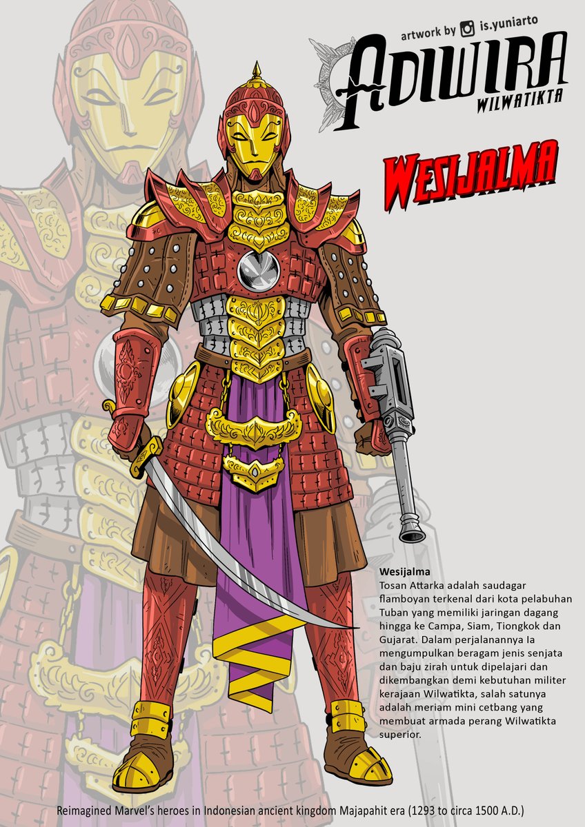 10 Foto editan karakter Avengers era Majapahit ini bikin kagum