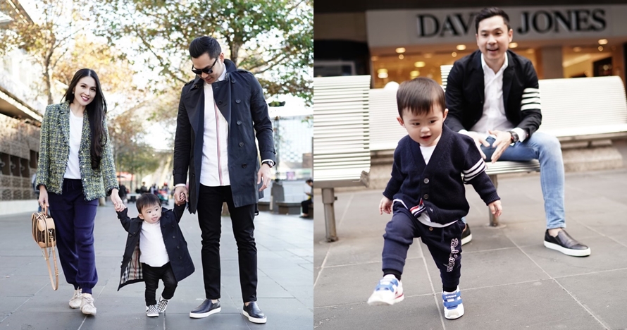 11 Gaya kompak suami Sandra Dewi dan anaknya, stylish abis