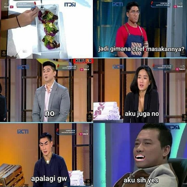 8 Meme lucu obrolan tiga juri MasterChef ini bikin susah nahan tawa