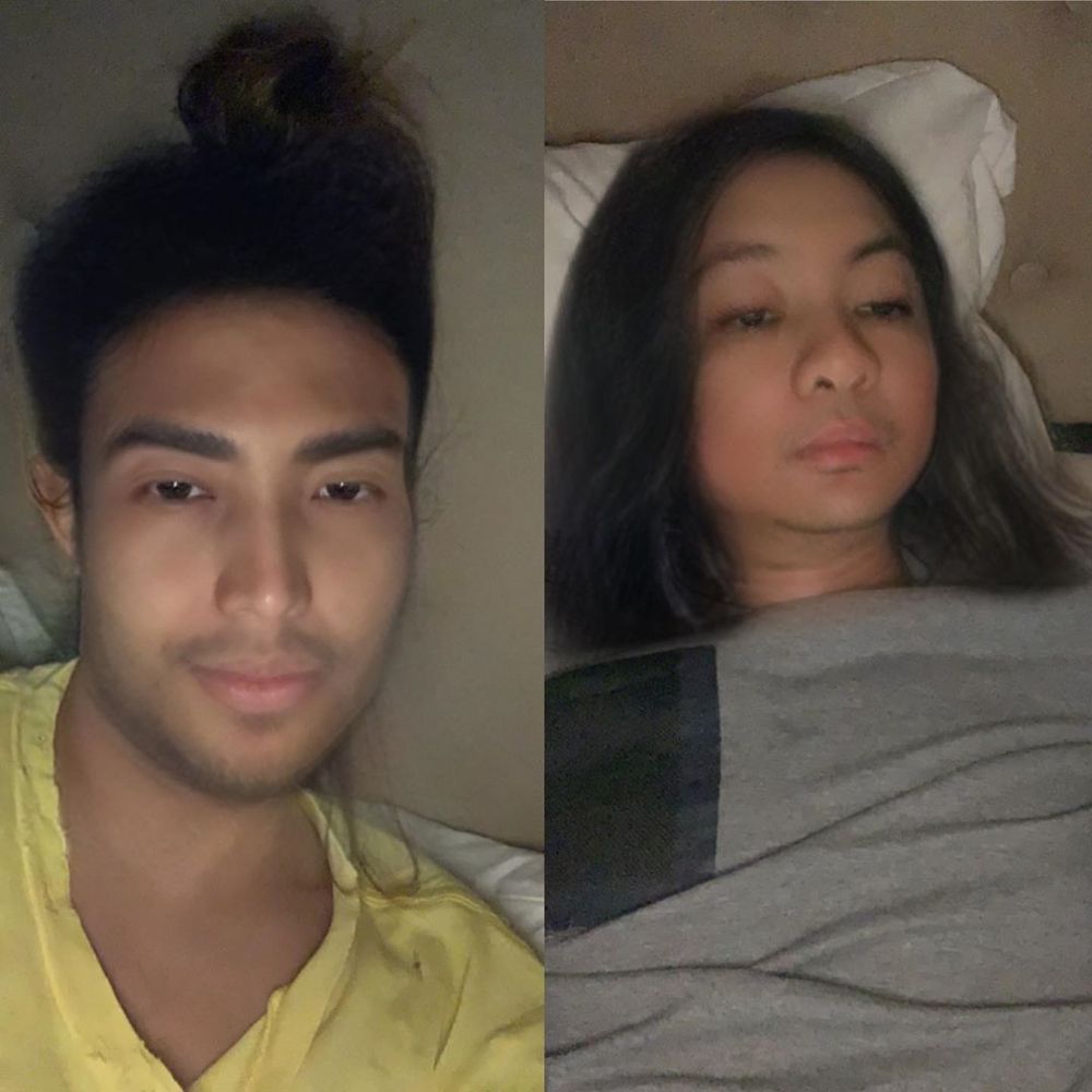 9 Seleb pamer foto pakai filter Snapchat swap gender, manglingi