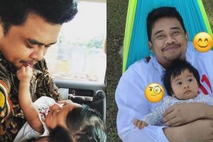 10 Potret manis Bobby Nasution momong Sedah Mirah, ayah idaman