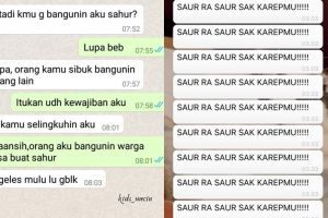 10 Chat pacar bangunin sahur ini bikin tepuk jidat