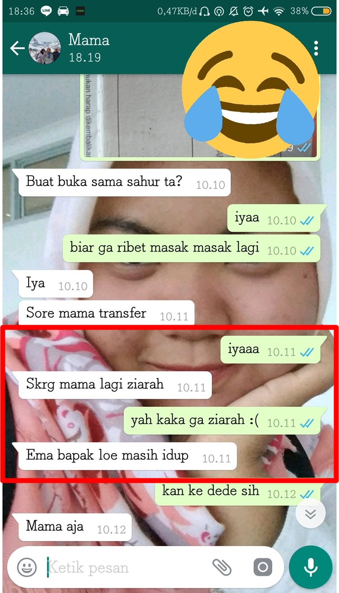 8 Chat lucu orangtua dengan anaknya edisi Ramadan ini bikin ngakak