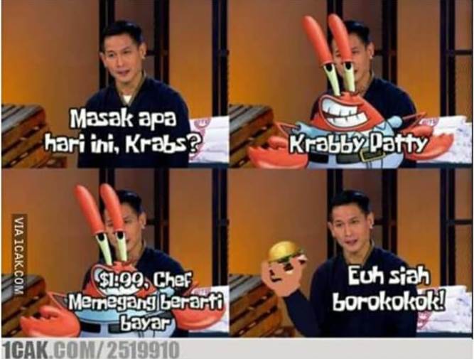 13 Meme lucu kalau tokoh kartun datang ke MasterChef, kocak abis