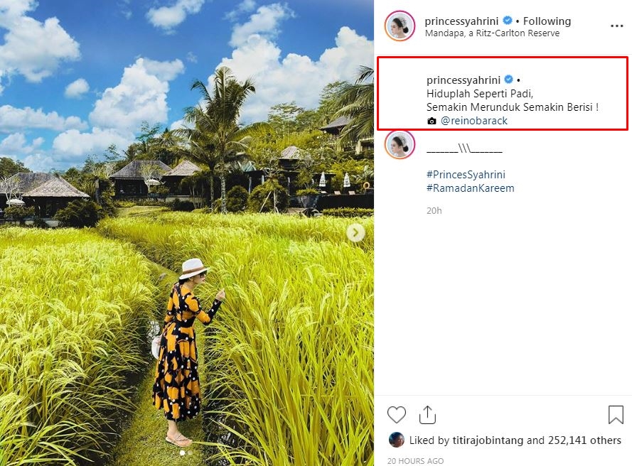 Posting foto liburan di Bali, caption Syahrini jadi sorotan