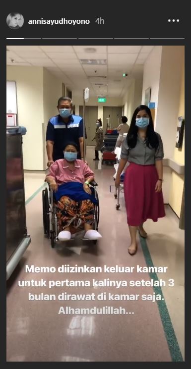 7 Momen bahagia Ani Yudhoyono hirup udara segar ditemani SBY