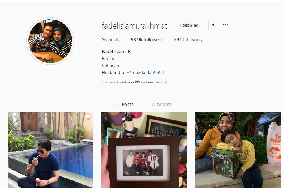 Sempat dipertanyakan, ini pekerjaan Fadel Islami suami Muzdalifah