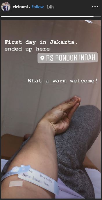 Baru pulang ke Indonesia, El Rumi malah sakit dan harus opname