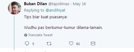 10 Cuitan lucu 'tips biar kuat puasa' ini garing-garing menghibur