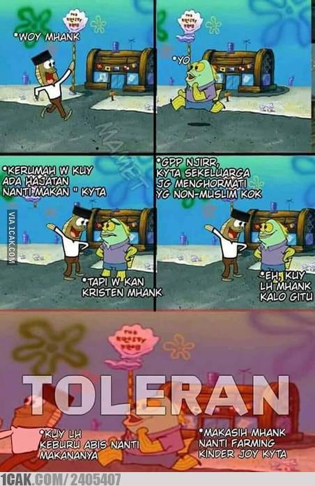 6 Meme lucu SpongeBob ini ajarkan toleransi dijamin bikin 