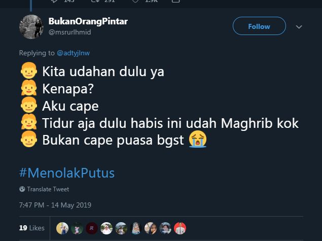 10 Cuitan lucu nolak diputusin pacar ini bikin tepuk jidat