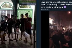 Kocak abis, pemuda ini bangunin warga sahur pakai lagu K-Pop