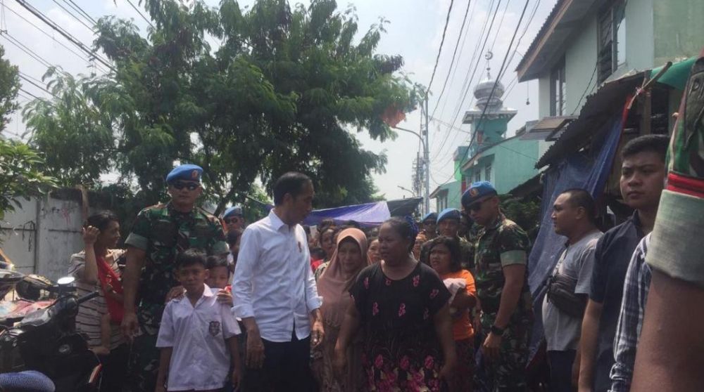 Ini isi pidato lengkap kemenangan Jokowi-Ma'ruf di Kampung Deret