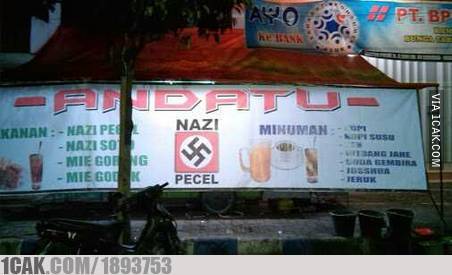 10 Kesalahan dalam spanduk warung makan ini bikin ngakak