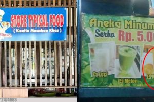 10 Kesalahan dalam spanduk warung makan ini bikin ngakak