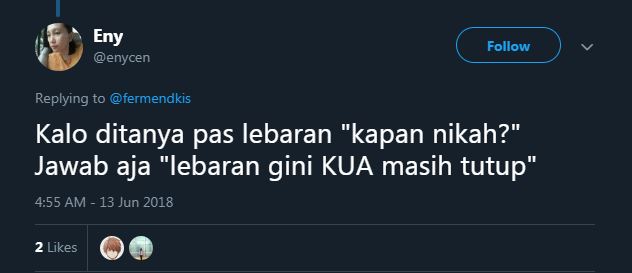 8 Jawaban lucu pertanyaan 'kapan nikah?' ini nampol