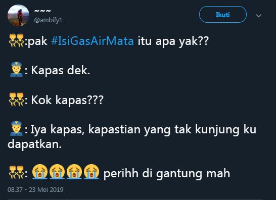 11 Cuitan lucu #IsiGasAirMata ini bikin cengar-cengir