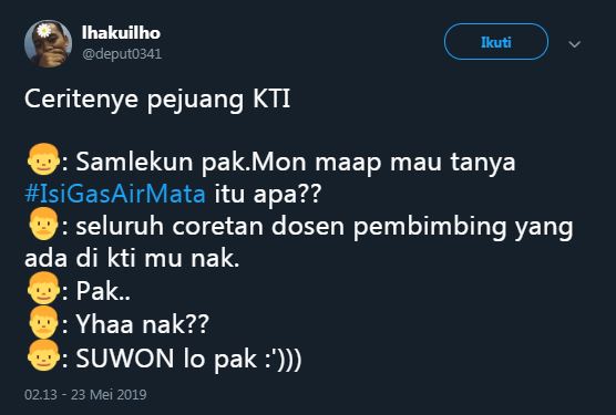 11 Cuitan lucu #IsiGasAirMata ini bikin cengar-cengir