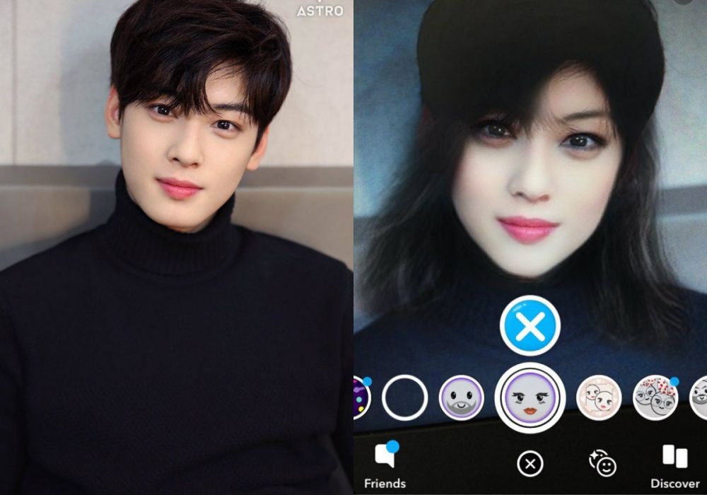 12 Seleb Korea pakai filter Snapchat, Cha Eun-woo curi perhatian