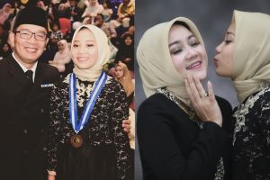 6 Momen wisuda putri Ridwan Kamil, penampilannya curi perhatian