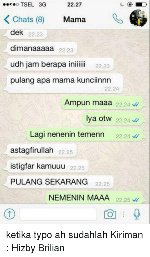 10 Chat lucu salah ketik ke emak ini bikin ngakak