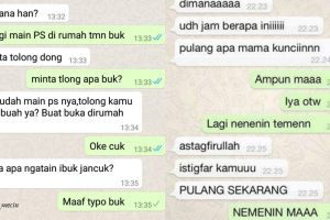 10 Chat lucu salah ketik ke emak ini bikin ngakak