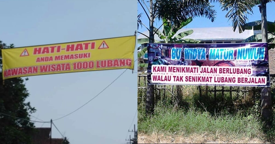 10 Spanduk lucu curhatan warga ini mengundang senyum