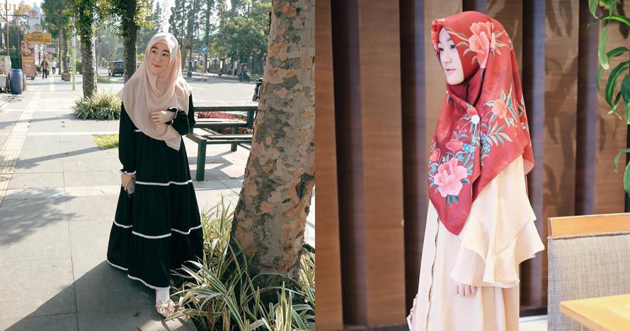 10 Outfit Larissa Chou menantu Arifin Ilham, tampil syar'i