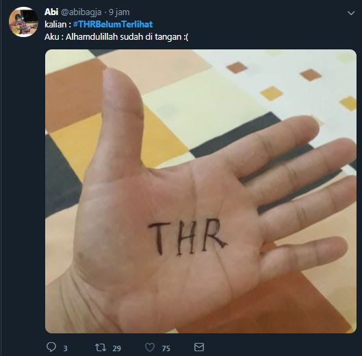 11 Cuitan lucu #THRBelumTerlihat ini bikin auto ngakak