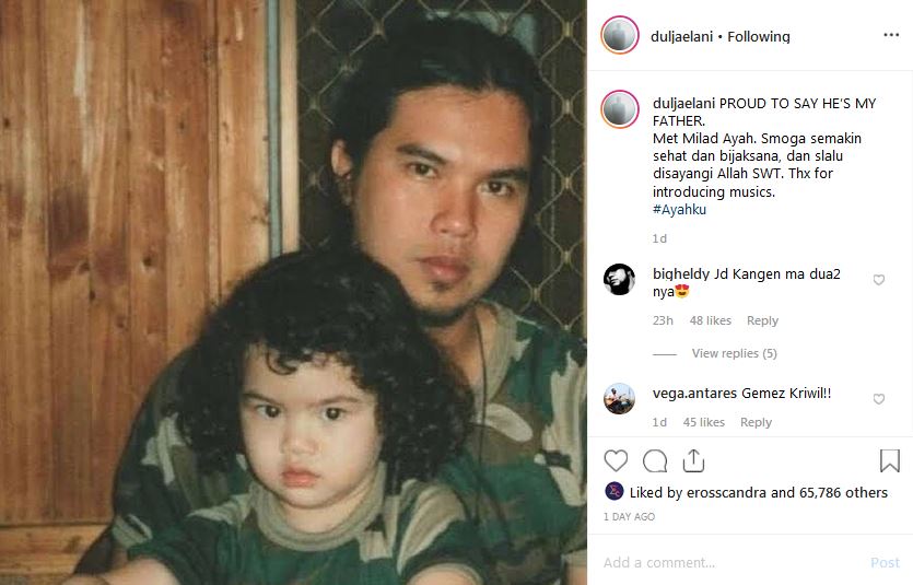 Ahmad Dhani ulang tahun, ini ucapan manis dari Al, El dan Dul