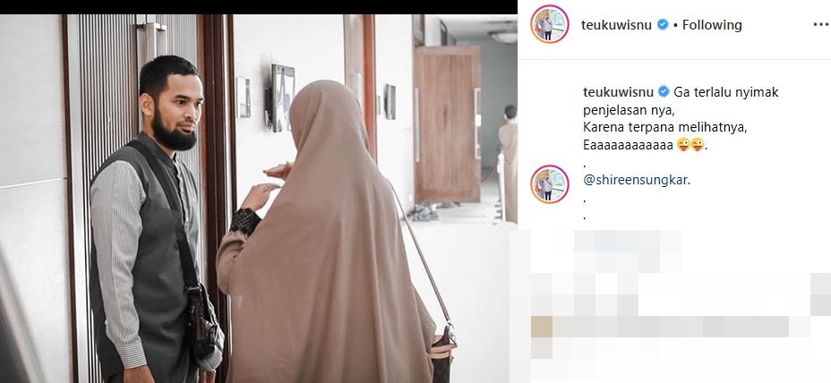 8 Gombalan Teuku Wisnu untuk Shireen, bikin jomblo baper