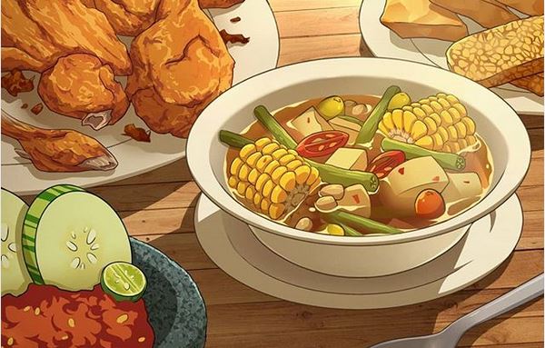 Ilustrasi 8 makanan Indonesia ini keren abis