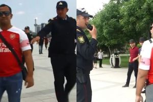 Pakai jersey Mkhitaryan, fans Arsenal ditegur polisi Azerbaijan