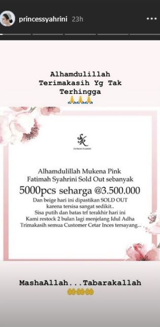 Mukena Rp 3,5 juta Syahrini laris, Ditjen Pajak sebut PPN Rp 1,75 M