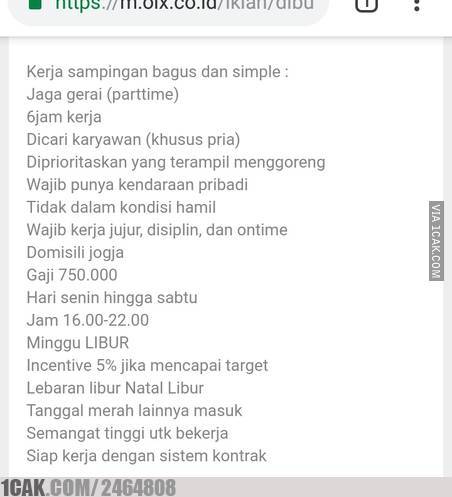 11 Pengumuman lowongan kerja ini ending-nya bikin tepuk jidat