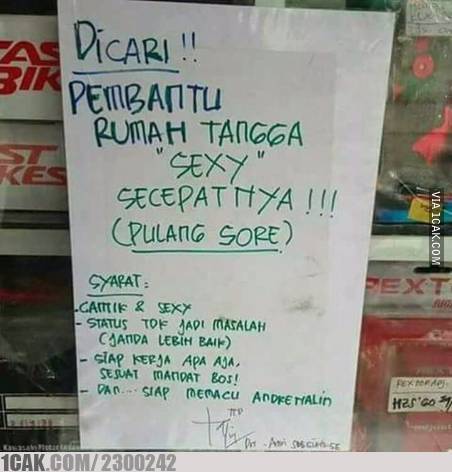 11 Pengumuman lowongan kerja ini ending-nya bikin tepuk jidat