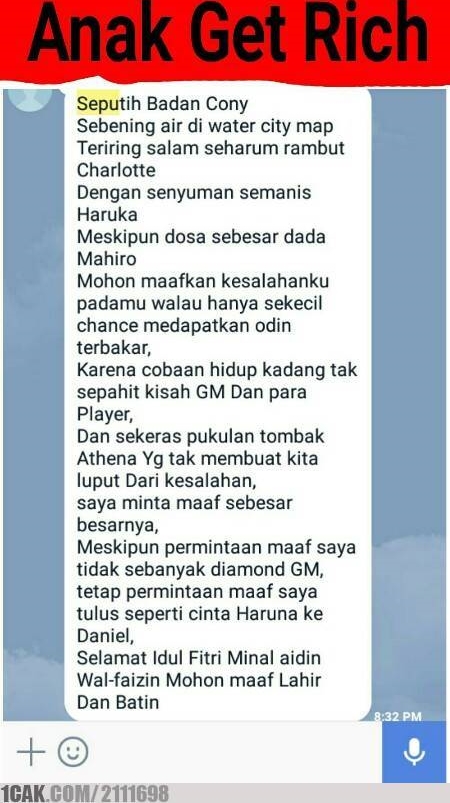 10 Chat lucu ucapan 'selamat Lebaran' di grup kelas ini kocak