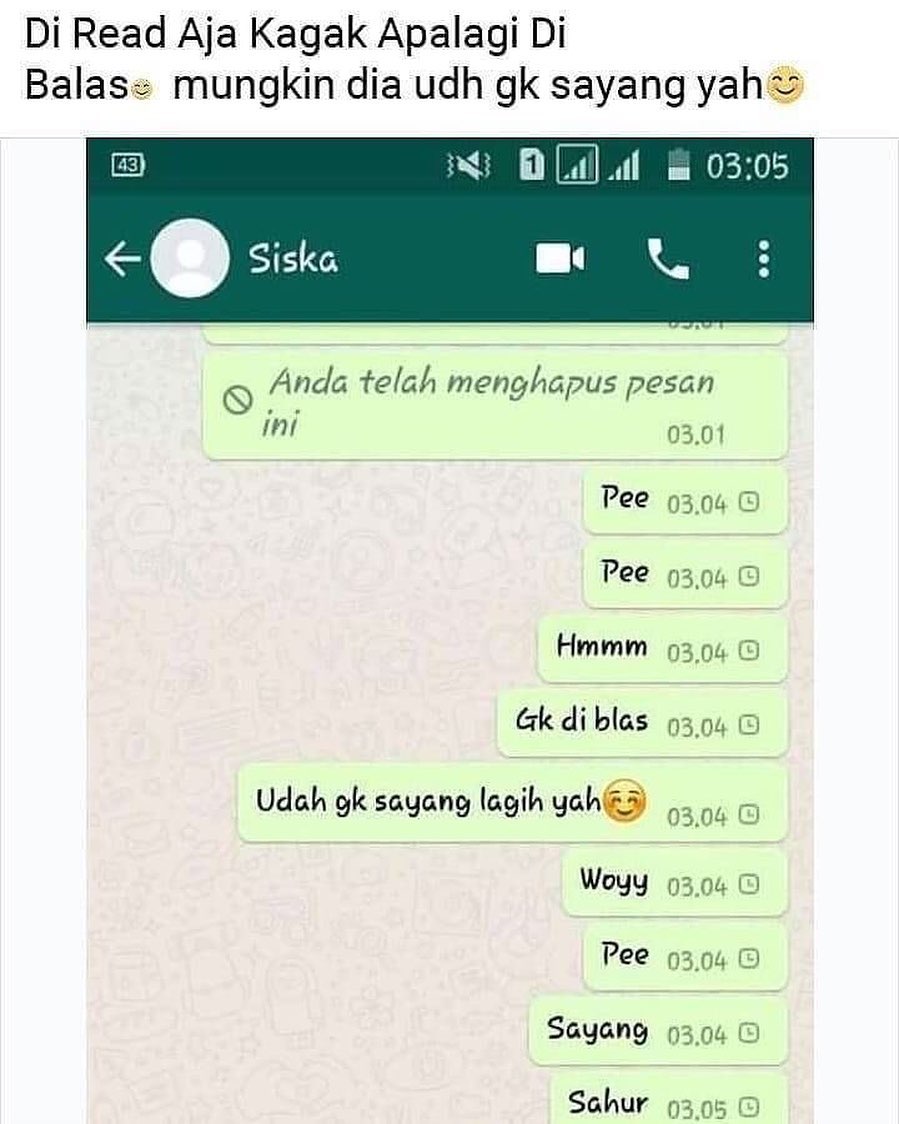 11 Chat gagal modus ini bikin gebetan auto putar balik