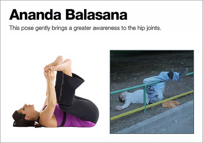 10 Cocoklogi gerakan yoga dan pose orang mabuk, bikin tepuk jidat