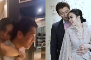 Momen manis Syahrini digendong Reino usai kelelahan nonton film