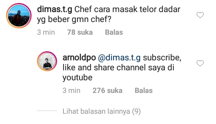 11 Komentar lucu Chef Arnold tentang cara masak ini bikin ketawa