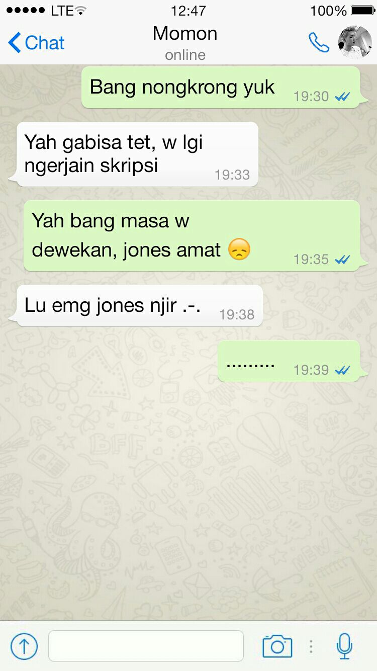 10 Chat lucu nggak mau diajak jalan, alasannya bikin gagal paham