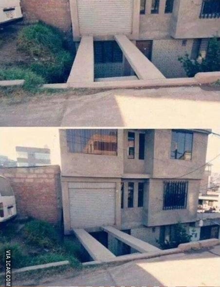 11 Potret lucu garasi mobil antimainstream ini bikin nyengir