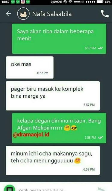 10 Chat lucu driver ojek online & pelanggan berbalas pantun ini kocak