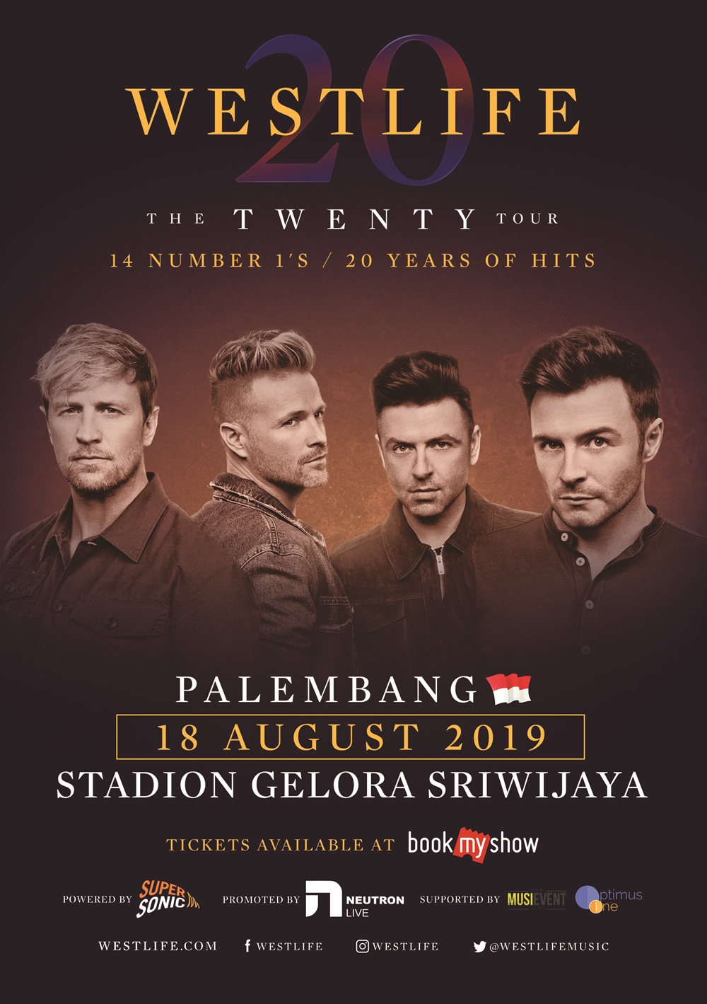 Westlife akan konser di Palembang pertama kali, ini harga tiketnya