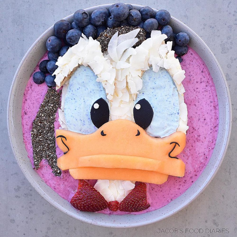 12 Kreasi sayur & buah bertema kartun ini bikin nggak tega makan