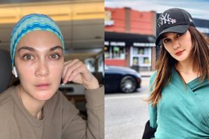 Nyamain RM BTS, Luna Maya kenakan bandana berharga fantastis