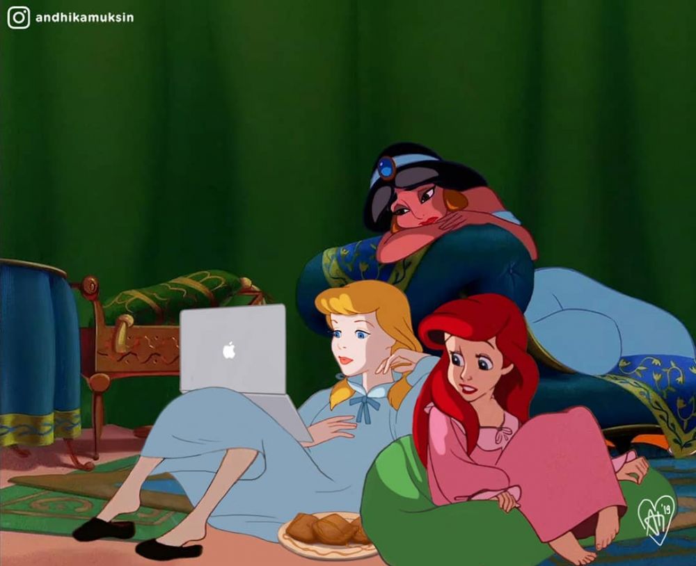 10 Editan karakter Disney ini gambarkan kehidupan sehari-hari