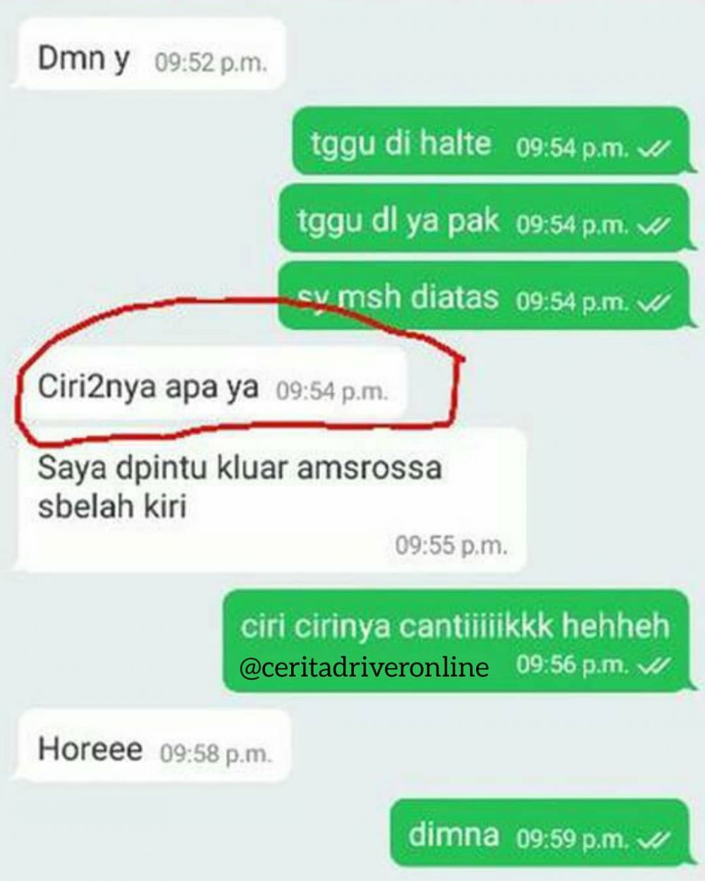 10 Chat ciri-ciri pelanggan ojek online ini bikin tepuk jidat